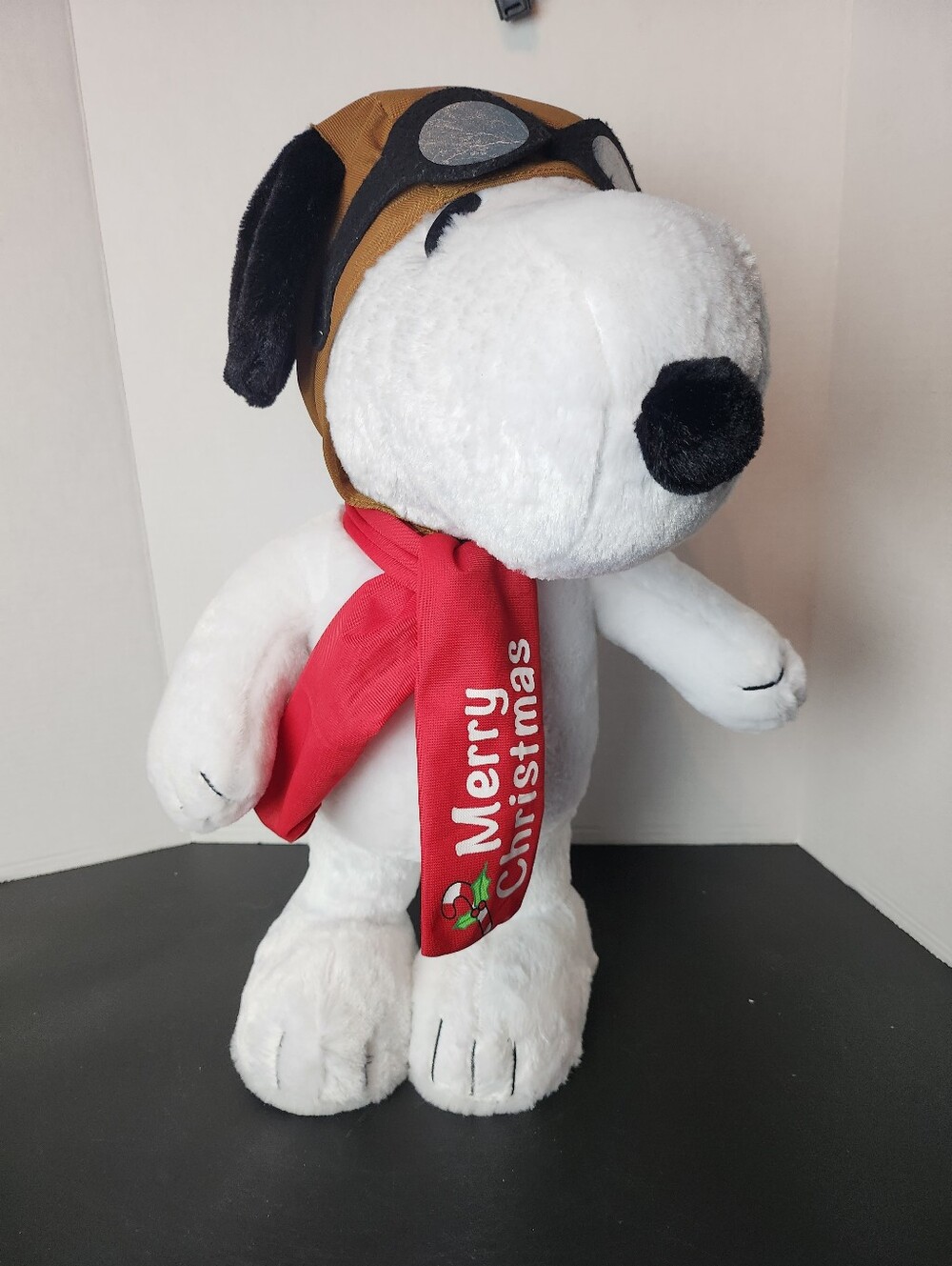 Snoopy Peanuts Standing Plush Stuffed Porch Greeter Hallmark Christmas